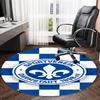 1pc Football Team Print Round Carpet Chair Round Carpet Suitable for Bedroom Living Room Home Decorative Carpet