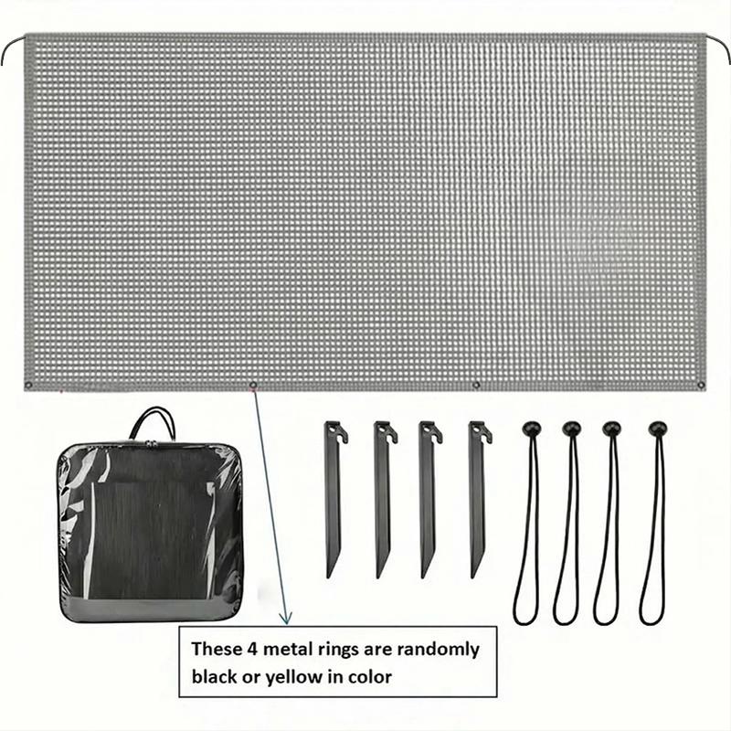 RV Awning Sun Shade Screen Sunshade 8x10ft/8x15.3ft For 16' RV Awning Mesh Sunscreen Motorhome Camper Trailer Screen UV Blocker