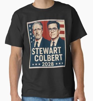 T-shirt Jon Stewart & Stephen Colbert 2028 Truthinesss