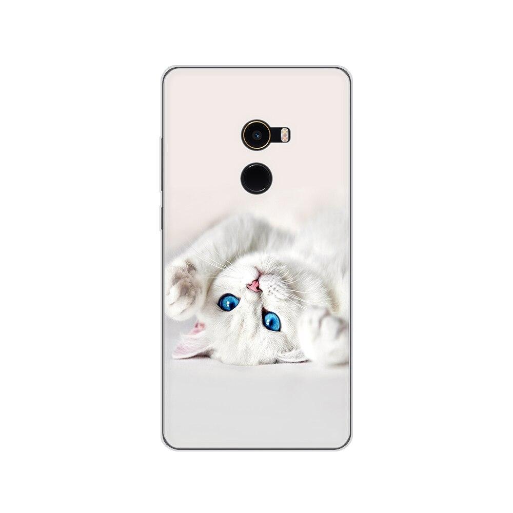 Soft Case for Xiaomi Mix 2 Silicon Case for Xiaomi Mi Mix 2 Mix2 Back Cover Protective Printing Transparent Coque