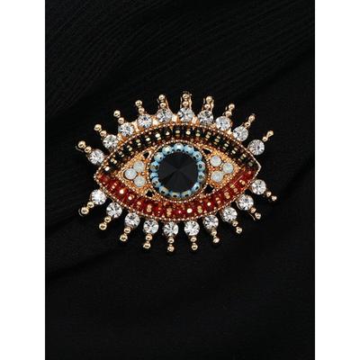 Fashion Retro Devil's Eye Exquisite Women's Sweater Brooch