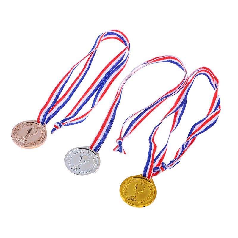 Crown Gold Silver Bronze Award Medal Reward Football Competition Prizes Award Medal For Souvenir Gift Outdoor Sport Kids Toys