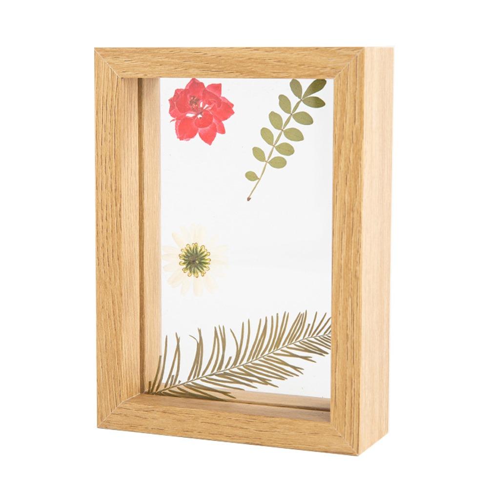 Double-sided Photo Display Frame Wooden Drawing Artwork Picture Frame  Home Decoration