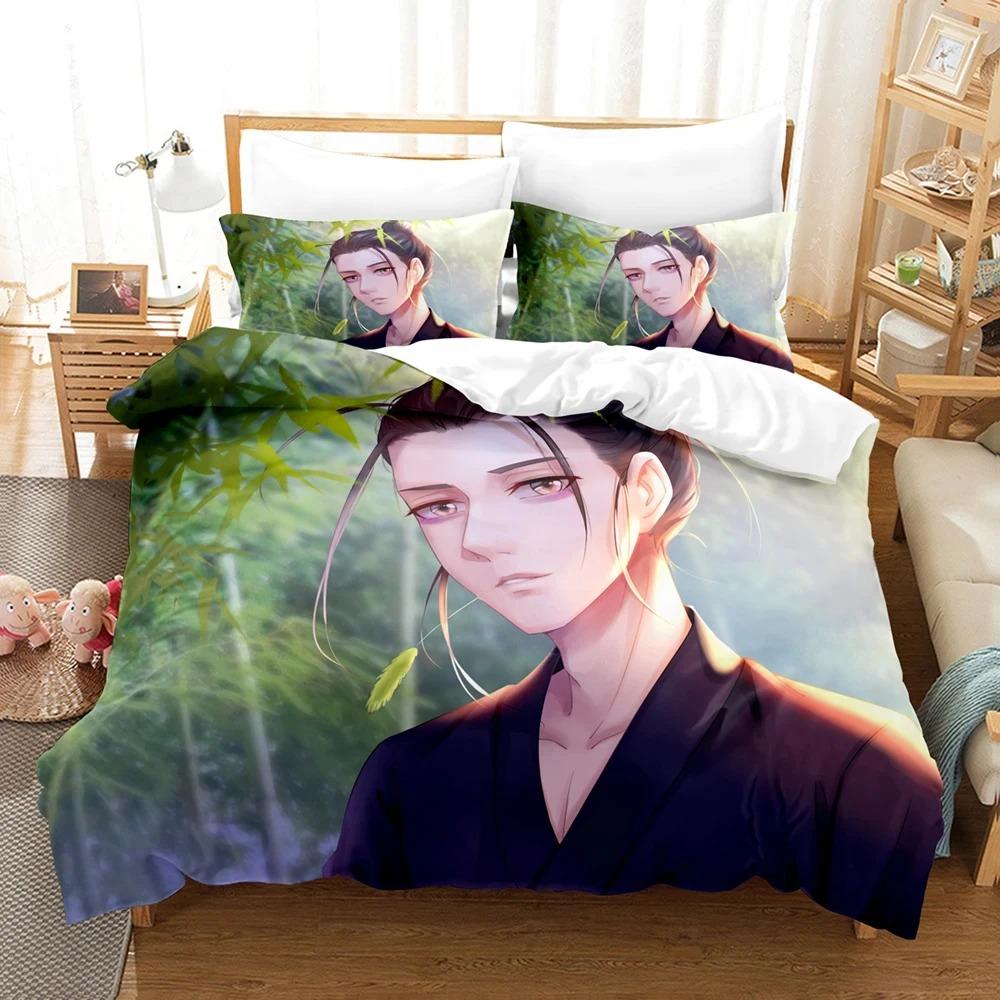 Anime The Outcast Under One Person Bettwäsche-Set, Bettbezug Bett-Set Steppdecke Kissenbezug, King Queen Twin Größe Jungen Mädchen Erwachsene