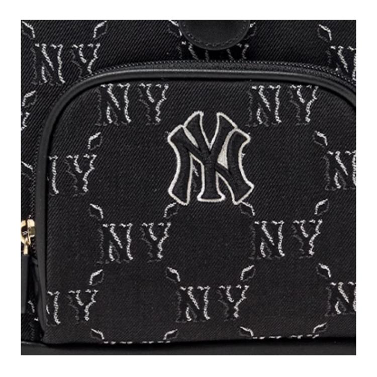 New MLB Fabric Backpack Unisex Black 7ABKMD65N-50BKS
