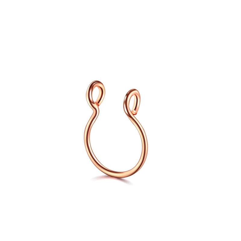 European & American Fashion: Fake Nose Rings & Studs - Non-Piercing Jewelry & Versatile Ear Clips