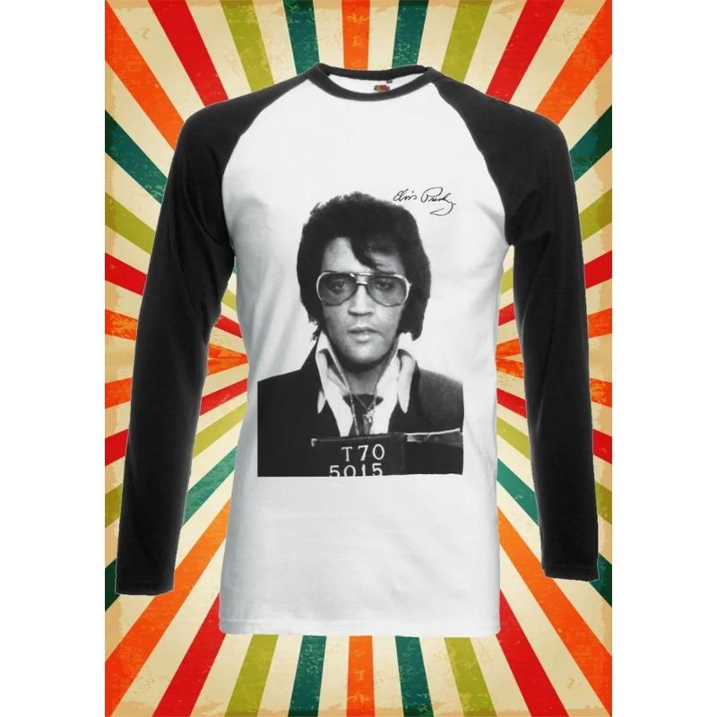 Постер с фотороботом Элвиса Пресли Мужская Женская Футболка Бейсболка с Длинным Коротким Рукавом 2629 S