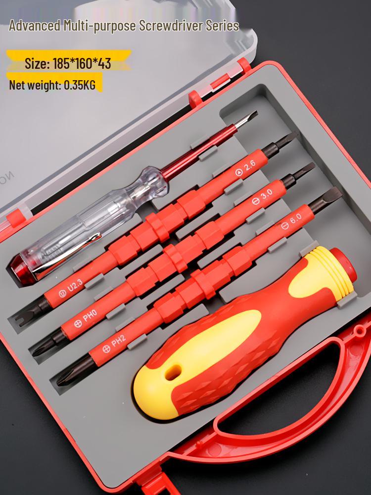 

Compact Multifunction Screwdriver Set: Y-Type, Phillips, Torx, Hex T15