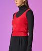 KOLEAT [Knit Ver.] Winter Angora Layered Sleeveless [Red] Kcl.