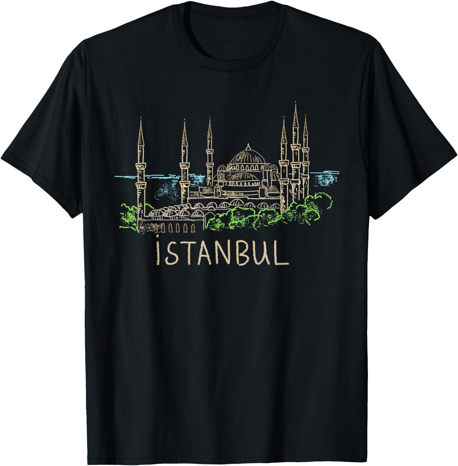 Istanbul Turkey Travel Souvenir Historic City Landmark Gift T-Shirt XXL