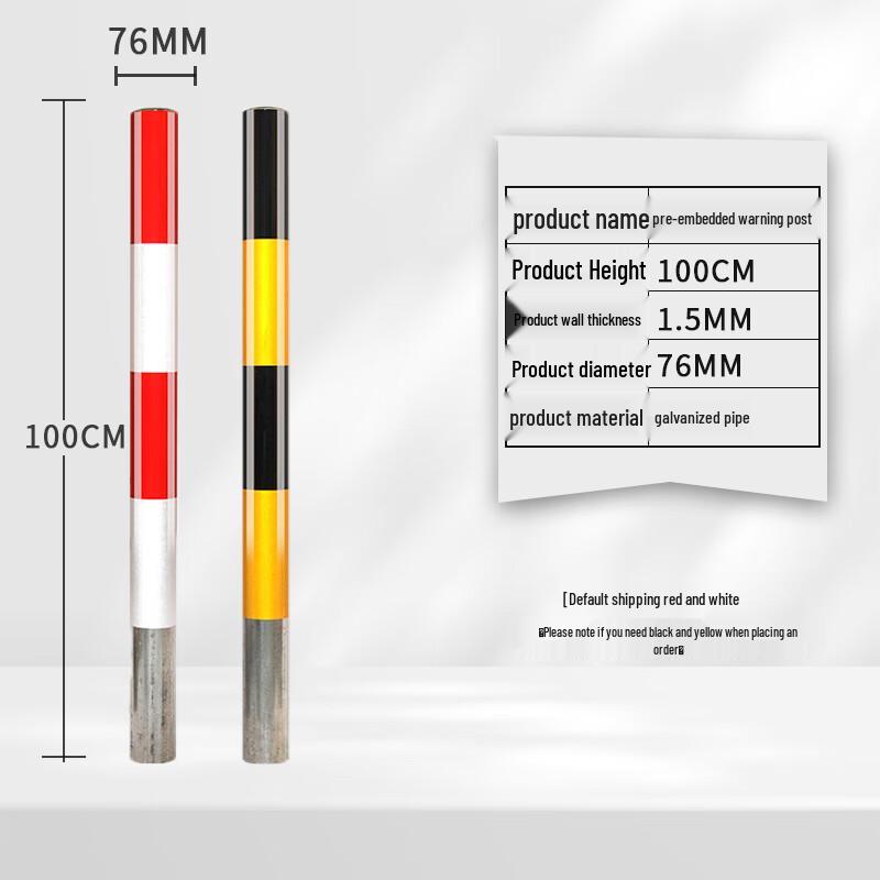 Tie An Chuang Galvanized Steel Reflective Traffic Safety Bollard