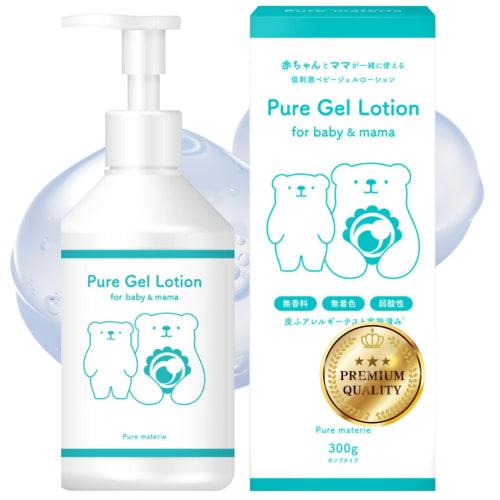 

Purematelier Baby Lotion Gel, Large Capacity 300g Pump, Moisturizing, Additive-Free, for Face, Body, and Kids, Baby Skincare