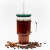 Stanley Big Glass Bottle Mug 1.1L Transparent With Lid And Straw