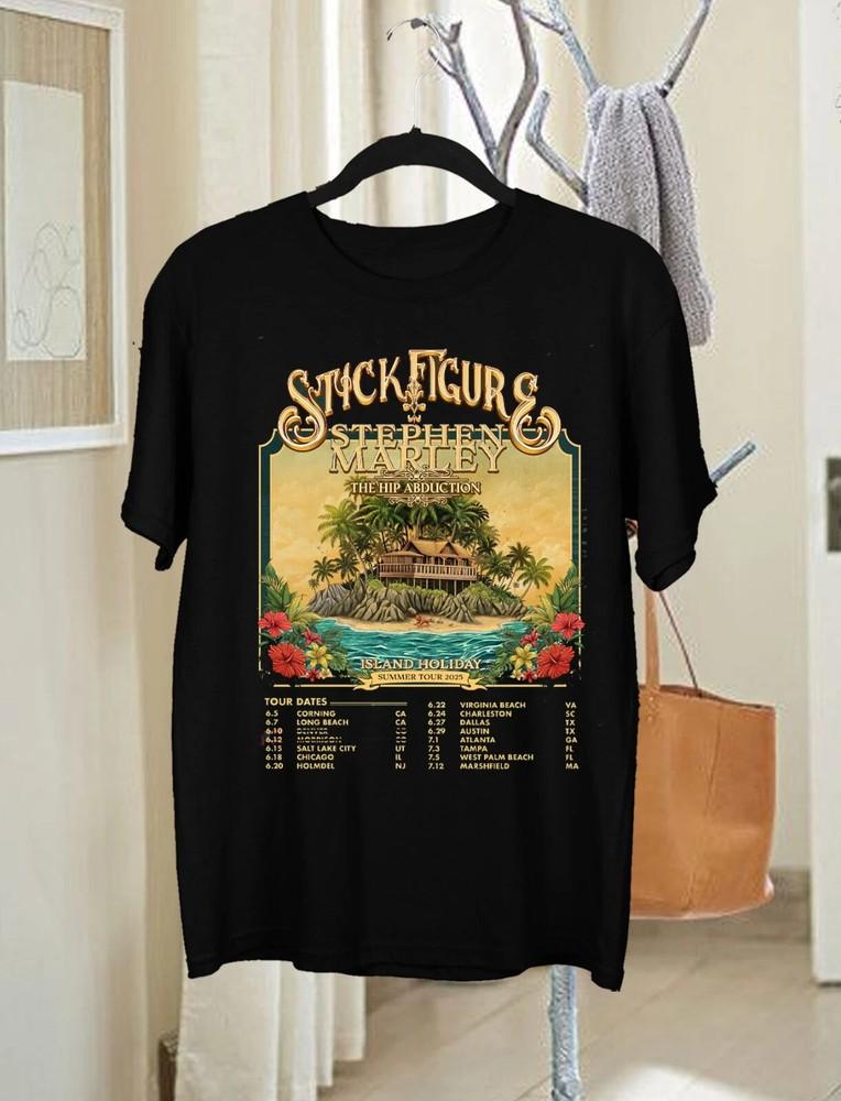 NEW Stick Figure Band 2025 Tour Dates Short Sleeve T Shirt All Size LI1783 Unisex T-Shirt S
