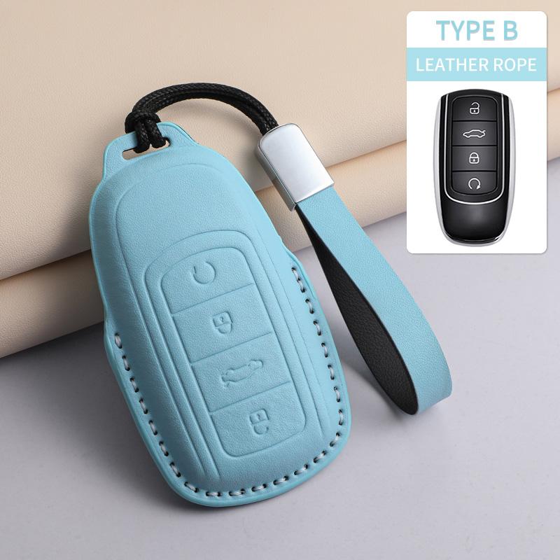 For Chery Tiggo 5 7 8 Tiggo 8 3x Arrizo 5 6 Pro Gx 5x EQ7 Jaecoo J7 7 J8 Omoda 5 C5 PU Car Keychain Shell Holder Car Accessories