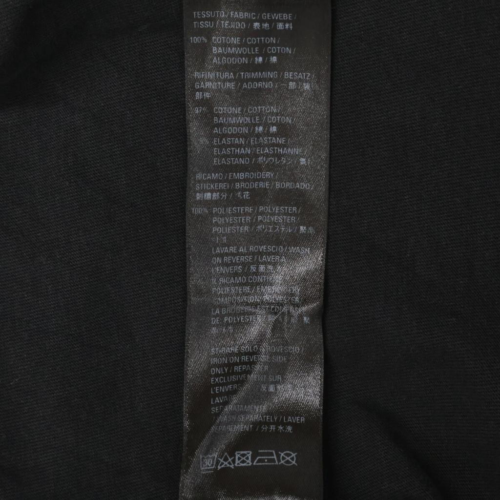 BALENCIAGA 612966 Black 21 One Point Crew Neck T-Shirt tops L blackUsed