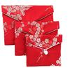 Brocade Fabric Jewelry Case Long Time Use with Antique Charm Organizers for Earrings
