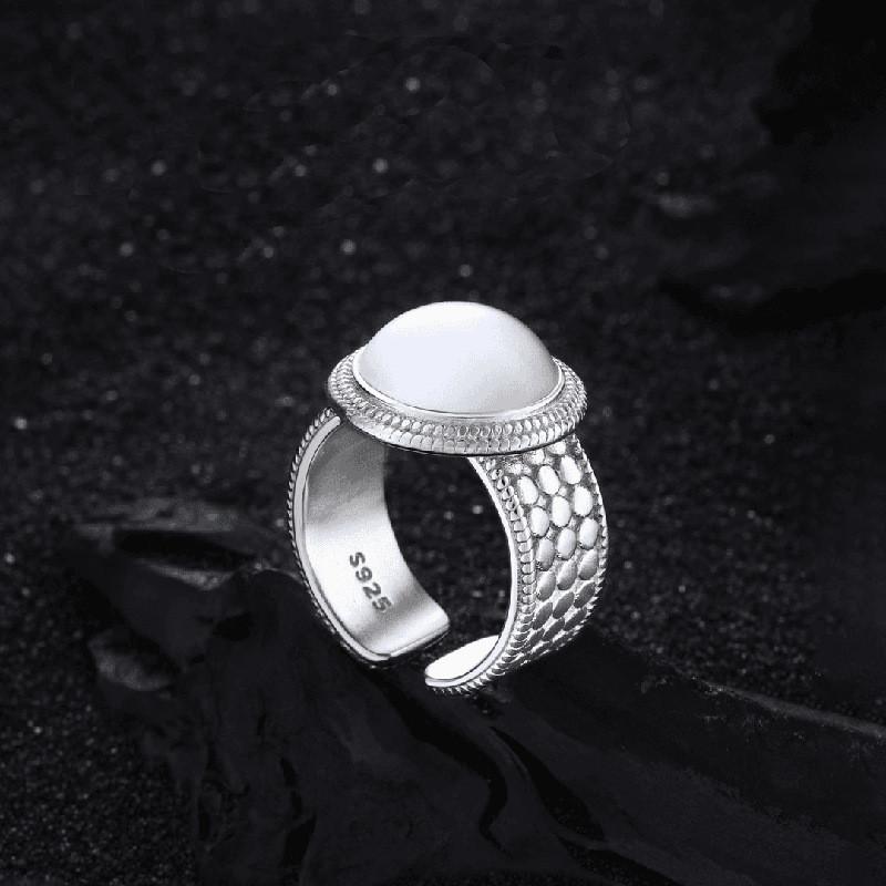 Exquisite Geometric Design Adjustable Copper Ring With Sparkling Zircon For Women