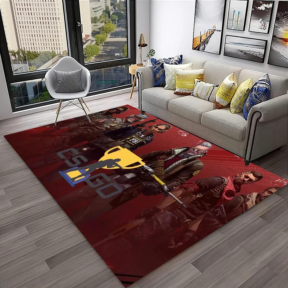 CS GO,Counter Strike Game Gamer 3D Carpet Rug for Home Living Room Bedroom Sofa Doormat Decor,kids Area Rug Non-slip Floor Mat