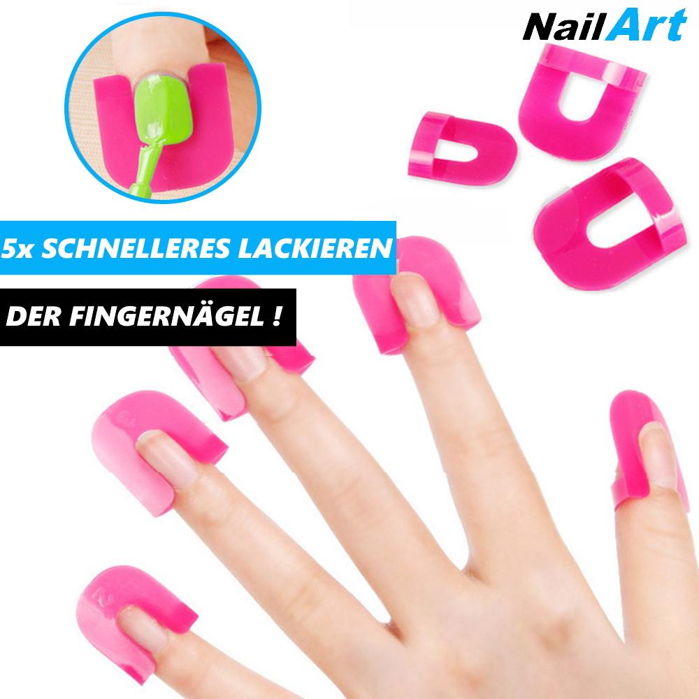 NailArt Nagellack Schablone Lackierhilfe Muster Nagelstempel wiederverwendbar