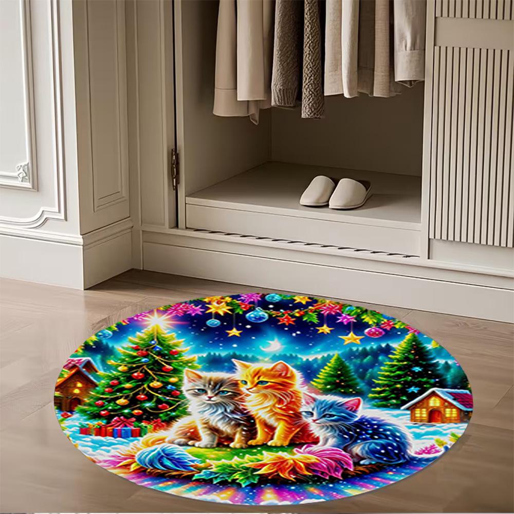 1pc Home Carpet Colorful Floral Design Rug Non Slip Office Decor Gift Living Room Bedroom