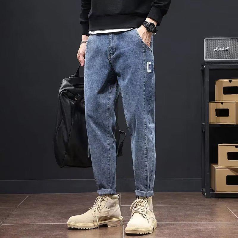 JYL Men's Harlan Jeans Spring Autumn Korean High-Street American Cargo Casual Denim