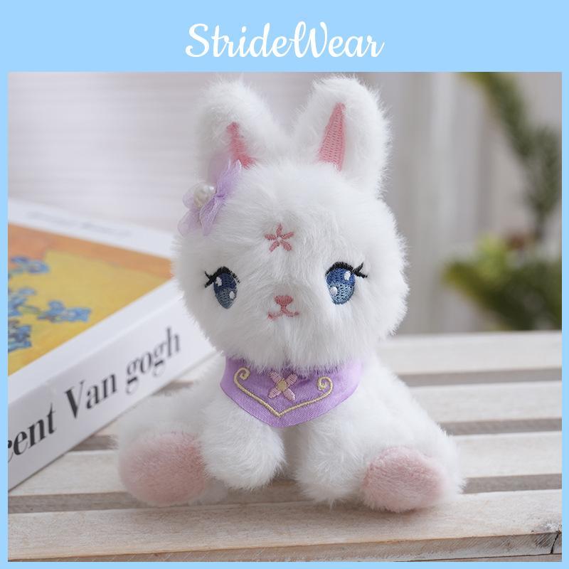 Plush National Style Bunny Keychain Pendant Toy For Bag Decor And Accessory Gift