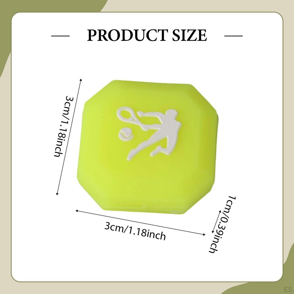 Tennis Racket Dampener Absorber Decorative for Better Control Indoor Clip On Enthusiasts Game