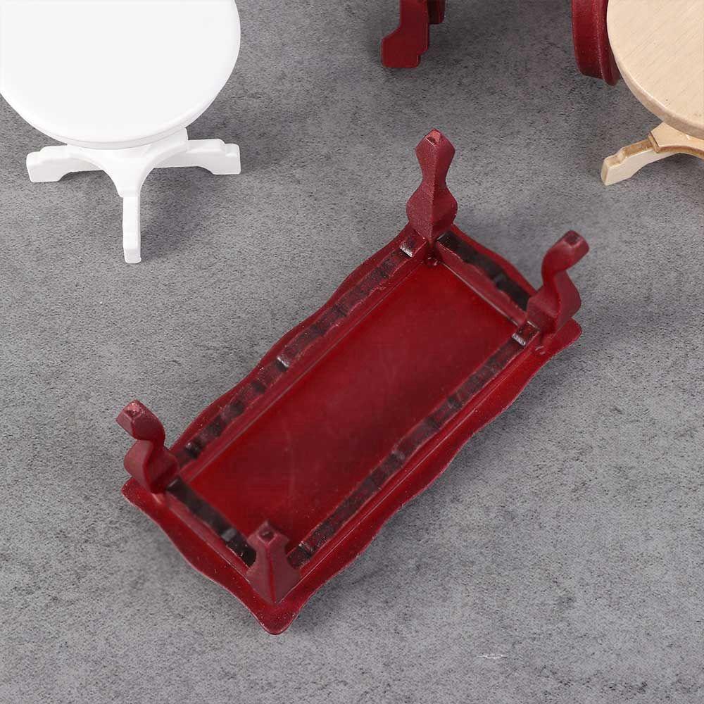 End Miniature 1/12 Dollhouse Wooden Coffee Table Table Furniture Toys Doll House Decoration