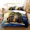 2023 World Turtles Turtle Island Bedding Set Cartoon Anime Three-piece Set Adult Kid Bedroom Duvetcover Sets 3D Kawaii Animal