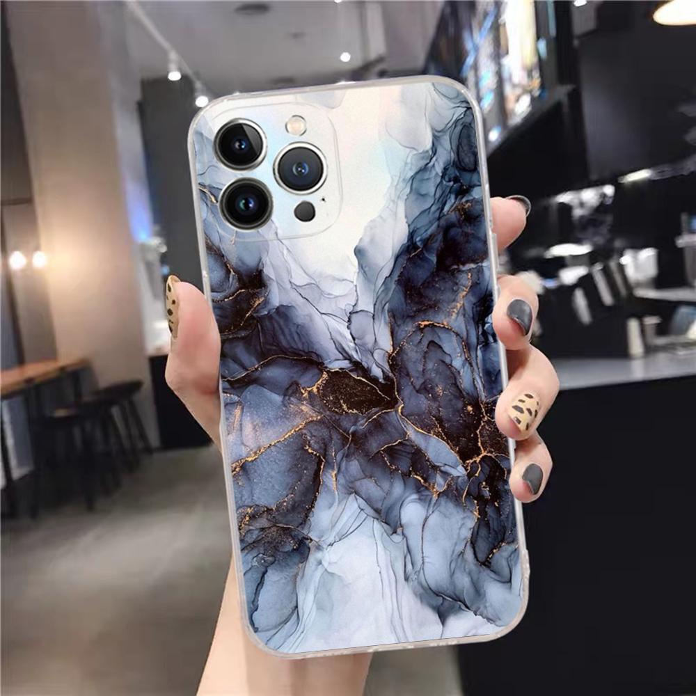 Marble fashion Phone Case For iPhone 15 14 11 12 13 Mini Pro XS Max Cover 6 7 8 Plus X XR SE 2020 Funda Shell