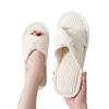 Corduroy Cross Cotton Slippers: Warm Indoor Footwear for Women (Winter, Spring, Autumn)