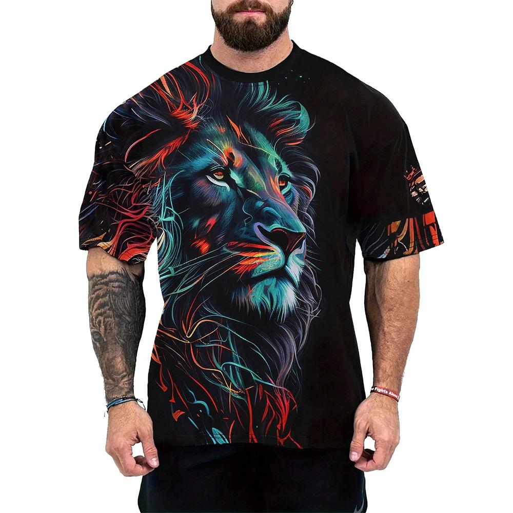 Summer Classic Handsome Comfortable Top Outdoor Sports T-Shirt Street Daily Casual Fashion Printed Comfortable Short Sleeve
