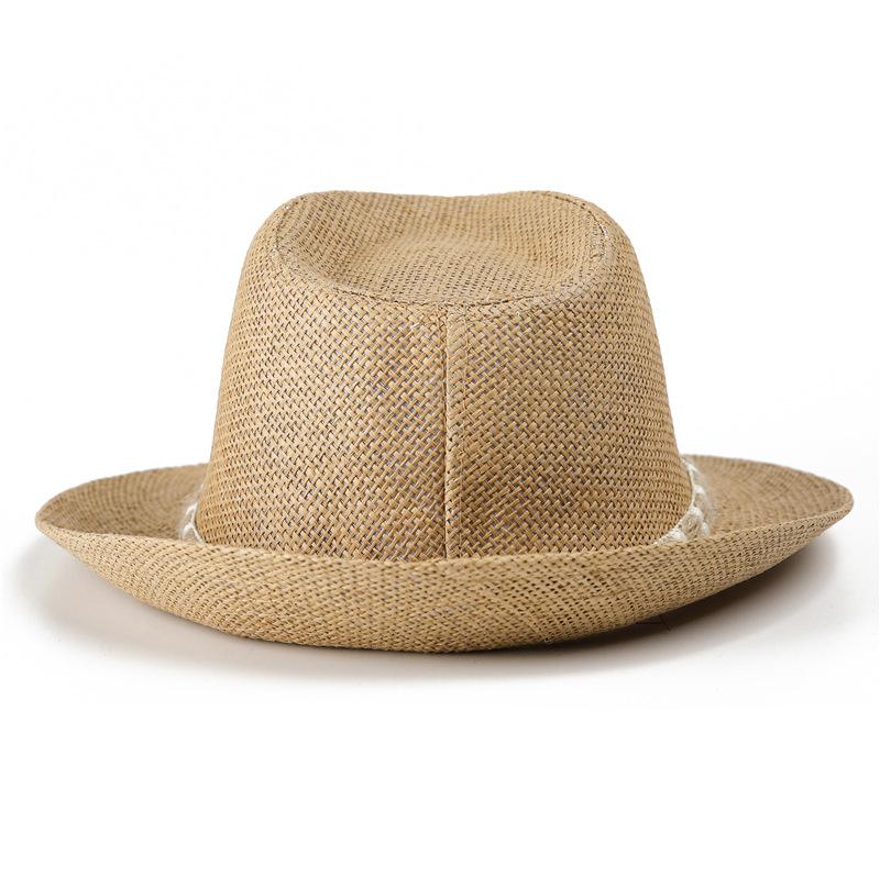 Panama Straw Hat Men Summer Old Man Grandpa Hat Outdoor Big Brim Sun Hat Dad Top Hat Sun Hat