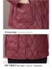 Chic Winter Fleece-lined Coat for Middle-aged & Elderly Women - Fashionable Leather-Feel, Loose Fit Top