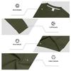 Men's Loose Fit Long Sleeve Crew Neck Sweatshirt Lightweight Fleece Pullover Casual Top for Everyday Wear