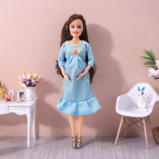 Yousheng 1/2Pcs Pregnant Mother Toy with Baby Dolls Moving Joints Design Eco-friendly No Odor Fashion Creative Pregnant Dolls