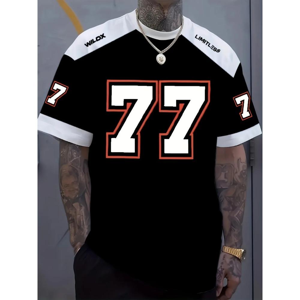 Summer new men s fashionable street style trendy casual breathable round neck Tshiet3D digital printed round neck pullover top XS(old)