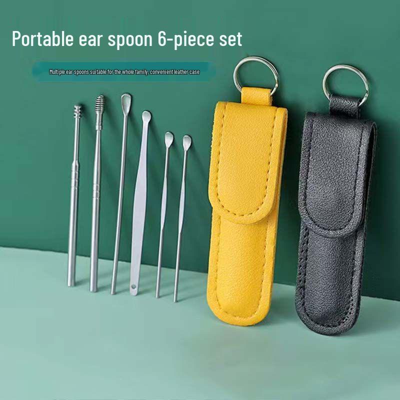 Professional Stainless Steel Earwax Removal Tool Set for Adults