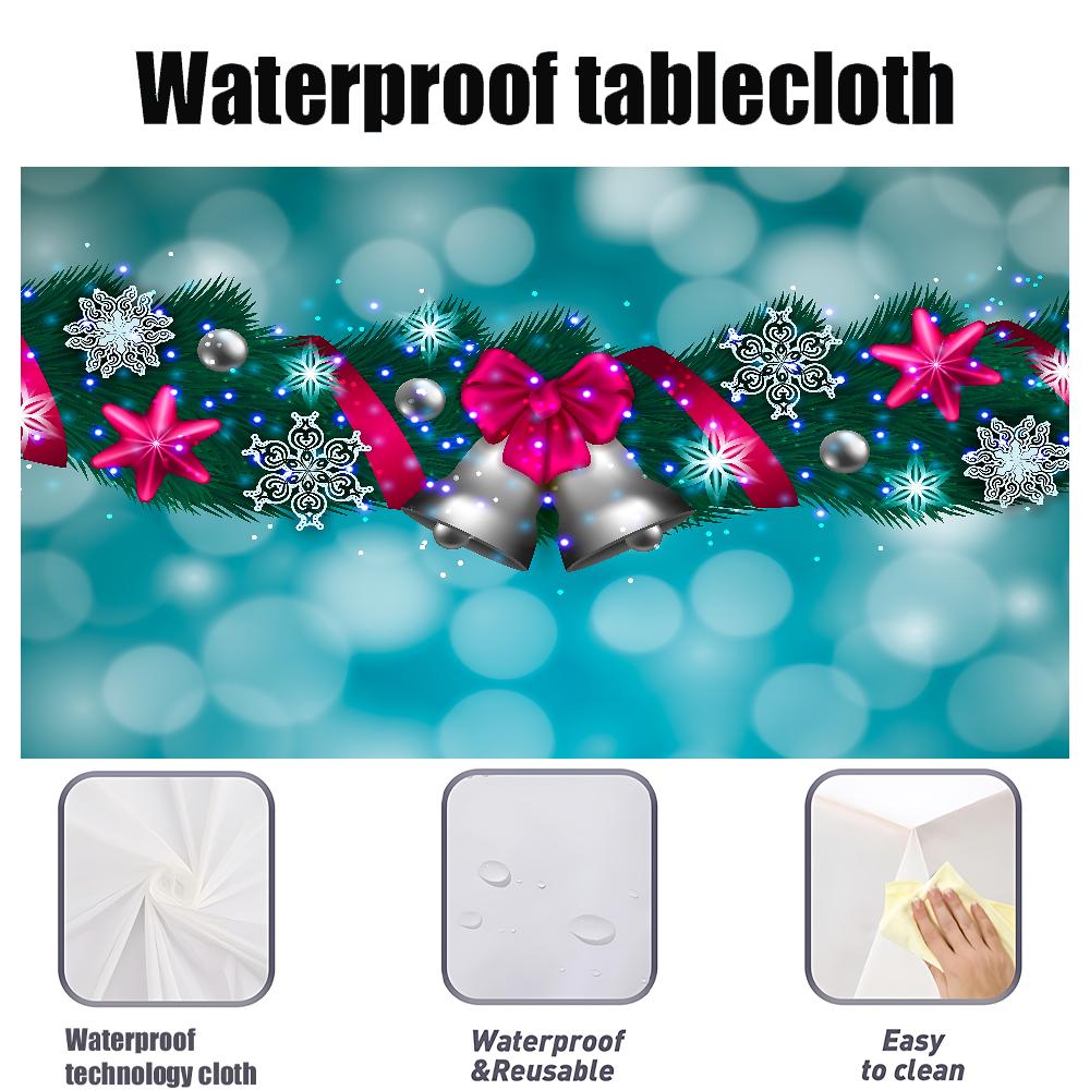 Christmas Theme Table Cloth Tablecloth Kitchen Wedding Holiday Table Decoration Tablecloth Outdoor Picnic Tablecloth