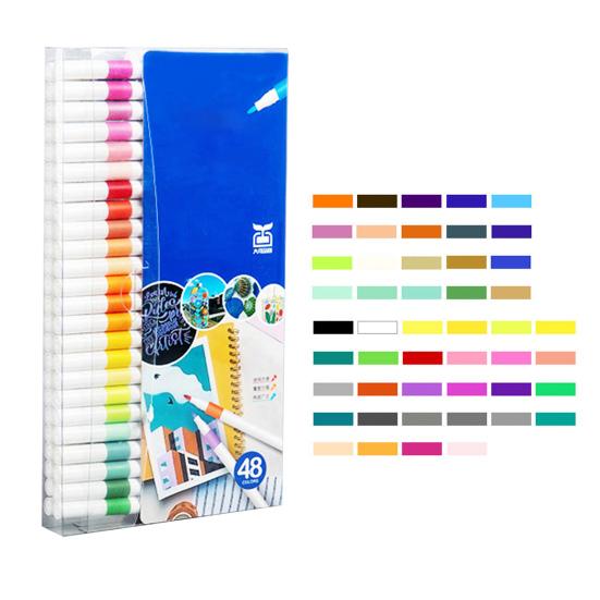 Kids Acrylic Markers Hard Tip Acrylic Paint Pens Quick Dry Ink Art Markers for Fabric Rock Painting Ceramic Glass Students Arts Crafts Supplies