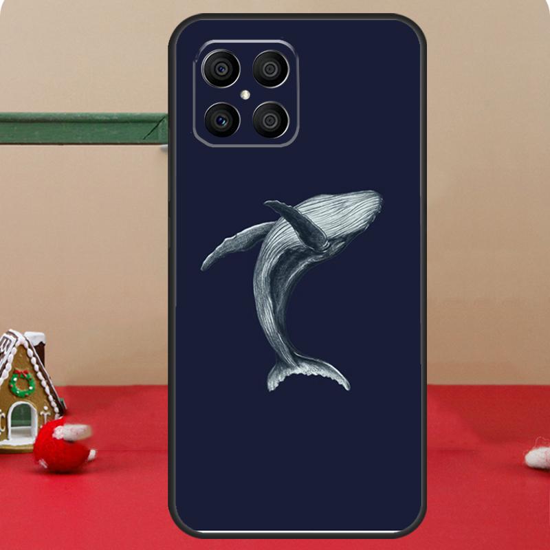 Whale Fish Wave Sea Case For Honor Magic 6 7 8 Pro Honor 400 200 70 90 Lite X8c X8b X9a X9b X9c X9d Win RT Cover