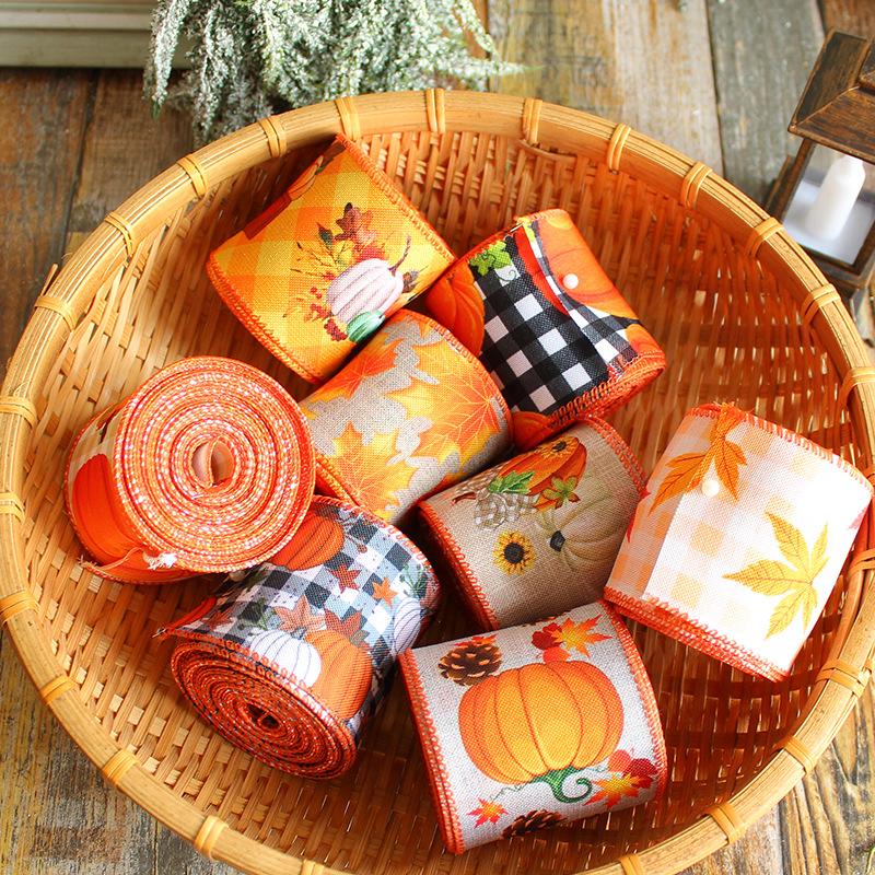 5m Harvest festival decor ribbon, thanksgiving festival decorative ribbon