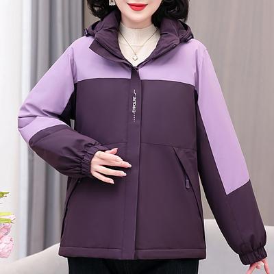 Fashion Winter Woman Parkas Hooded Thick Warm Outerwears Loose Long Sleeve Plus Size Jacket Women's Coats