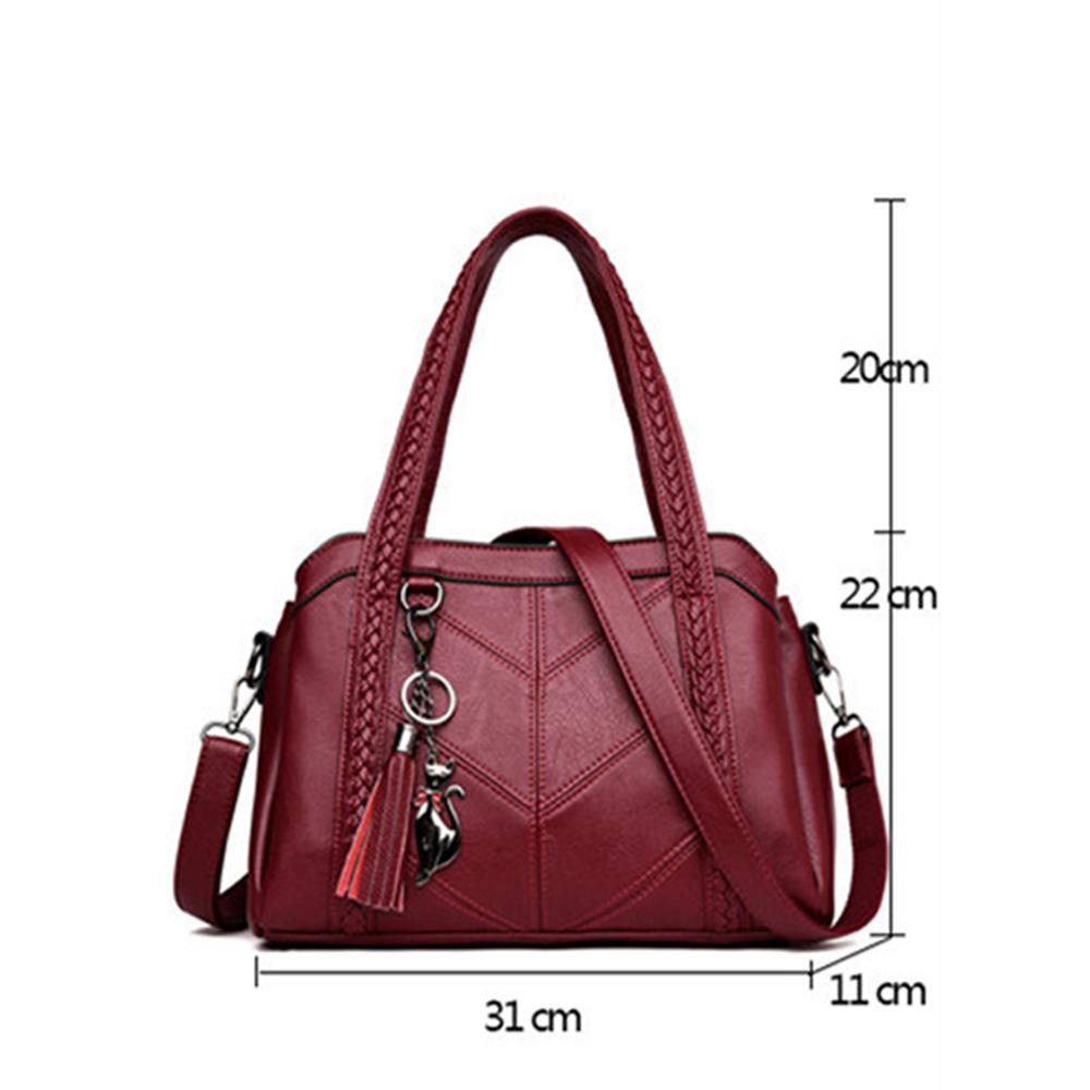 Women Vintage Leather Crossbody Bag