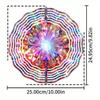 3D Quadrilateral Metal Wind Spinner | Multi-Color Reflective Design | No Battery Needed | Perfect for Mother's Dayment