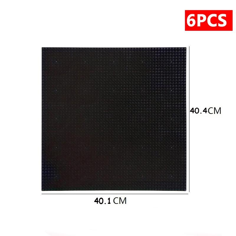 6PCS Classic Base Plates Blocks 32x32 32x16 50x50 Dots ABS Plastic Building BasePlates Bricks Assembly City Road MOC  City Toys