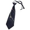 Women Mens Japanese Punk Black Necktie Star Heart Metal Chain Crystal Small Tie Adjusted Pretied Bowtie Shirt Collar