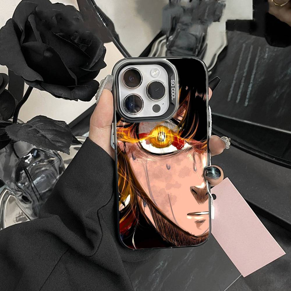 Anime Trent B-Blue L-Lock Phone Case For iPhone 17,16,15,14,13,12,Pro MAX Black Matte Shockproof Cover iPhone12PRO