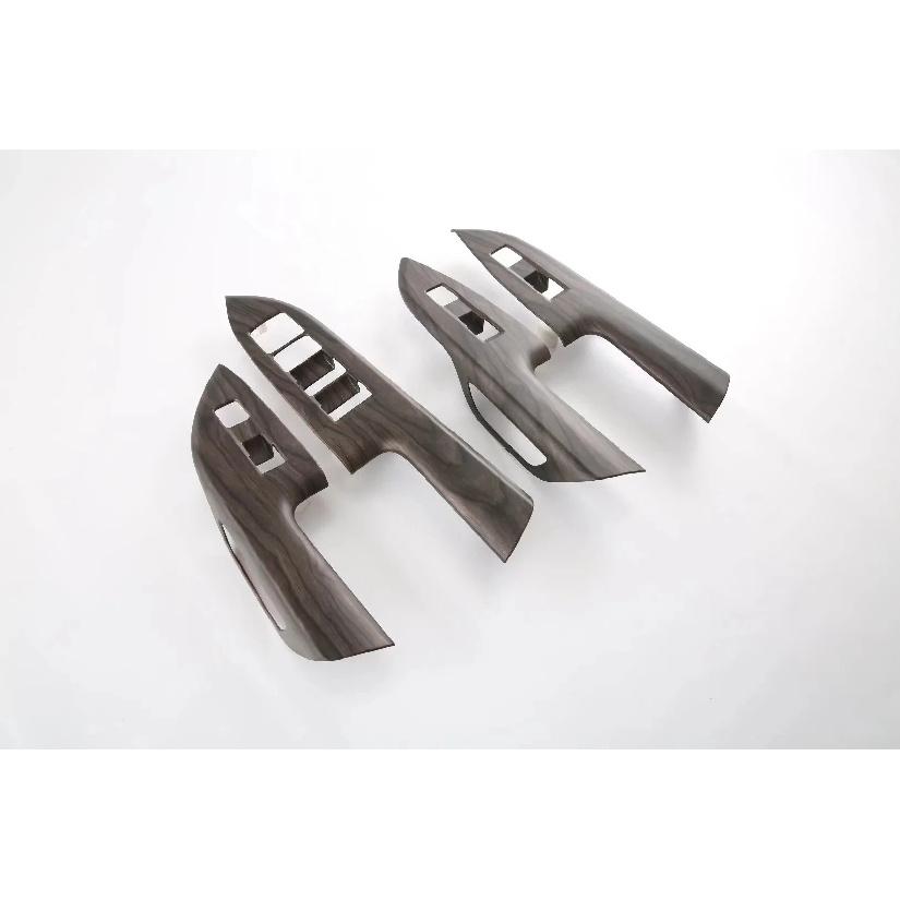 For Lexus NX260 350h 2024 ABS Chrome Door Window Lift Button Switch Control Panel Frame Cover Interior Armrest Trims